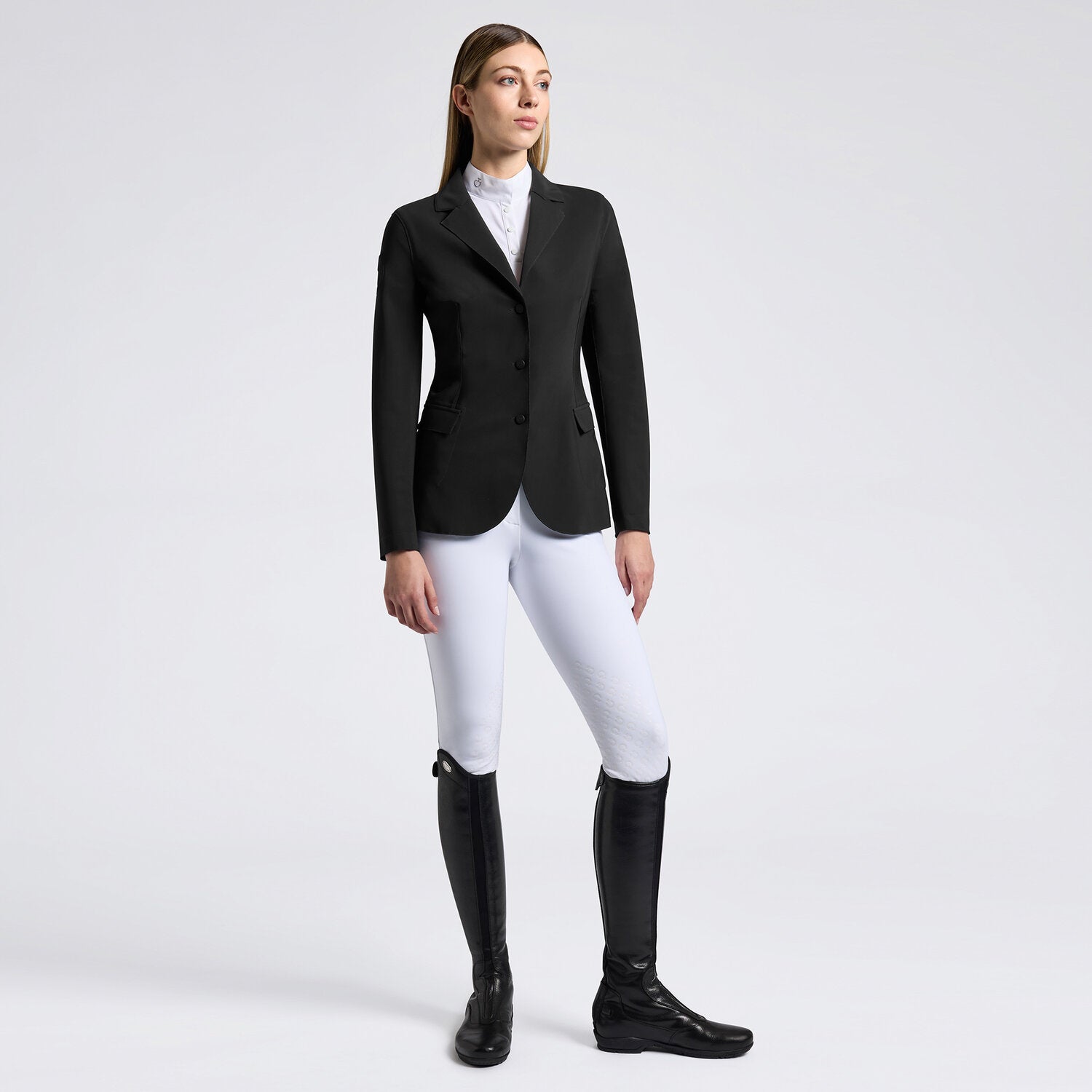 CAVALLERIA TOSCANA WOMEN'S RAW CUT COMPETITION JACKET WITH BUTTONS